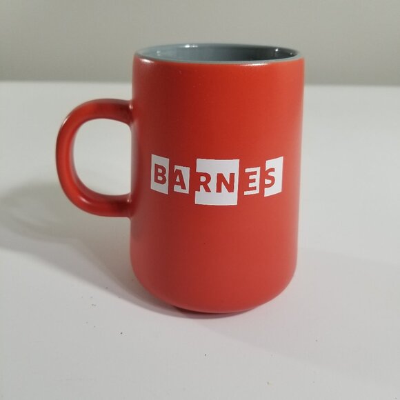 Dr. Albert C Barnes Art Ceramic Mug Painting Quote Orange Gray Foundation Rare - Picture 1 of 10
